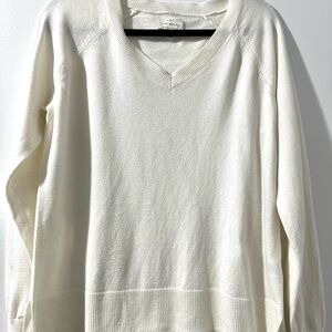 Lucky Brand Cream V-Neck Sweater